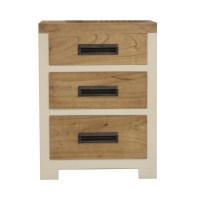 SM23-16 BEDSIDE WHITE NATURAL 45X35X61